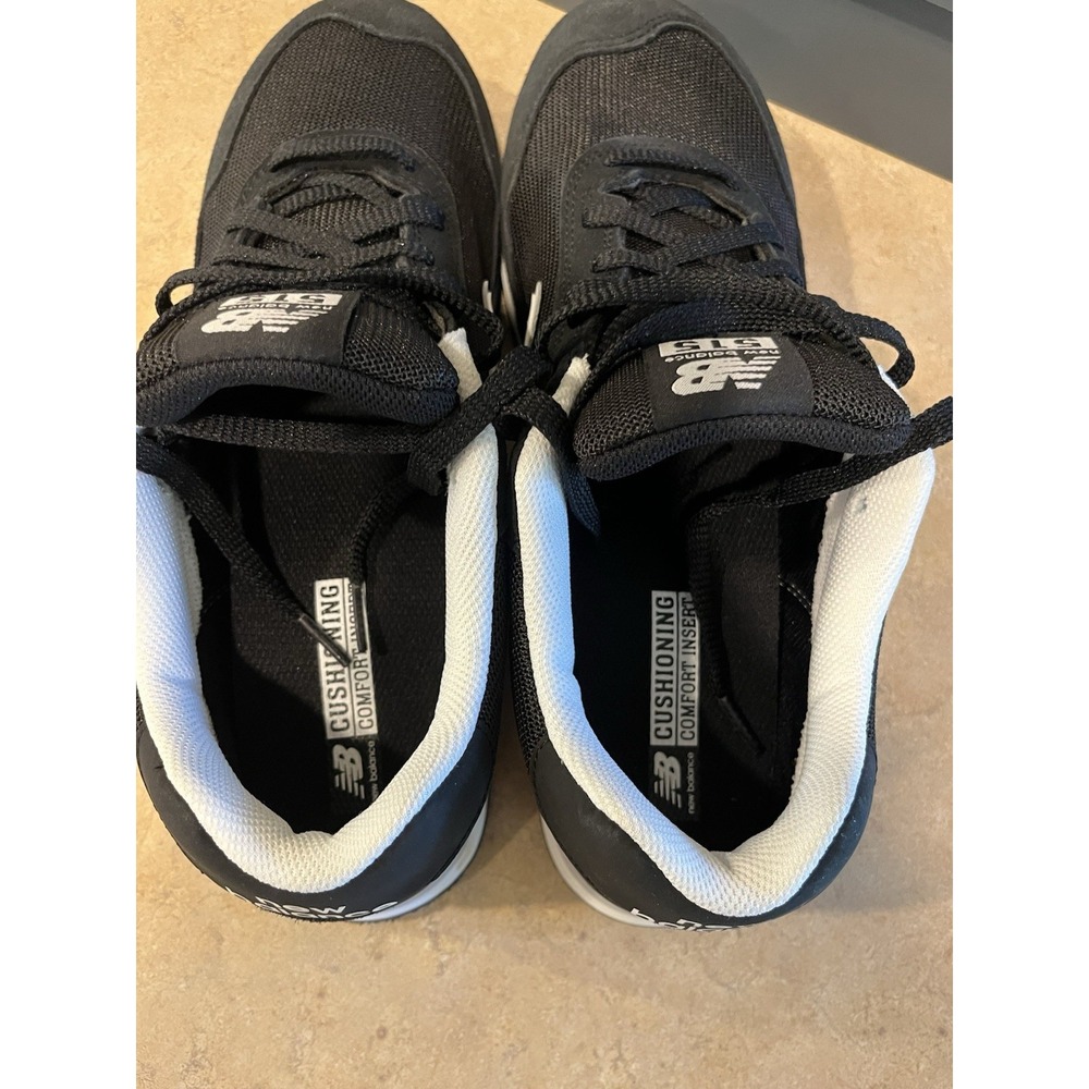 New Balance 515 Classics Shoes Men's 12 Wms 13.5 Black Low Top ML515BLK Sneakers - Picture 4 of 6